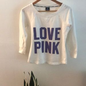 Pink VS - White/Purple Sweatshirt